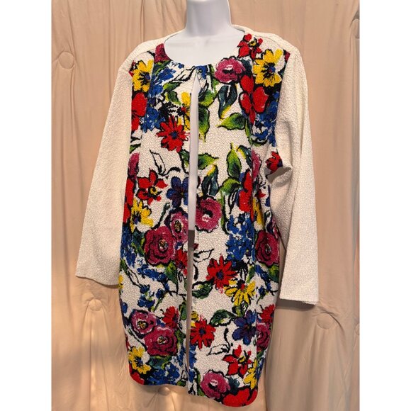 berek Jackets & Blazers - 1X Berek Crinkle Jacket Floral Fantasy NWOT